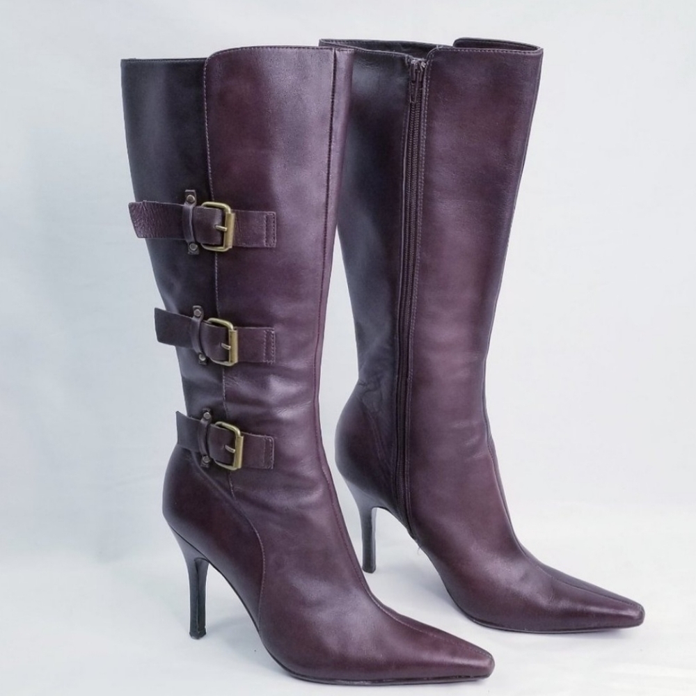 Nordstrom Boutique Leather Stiletto Heeled Boots